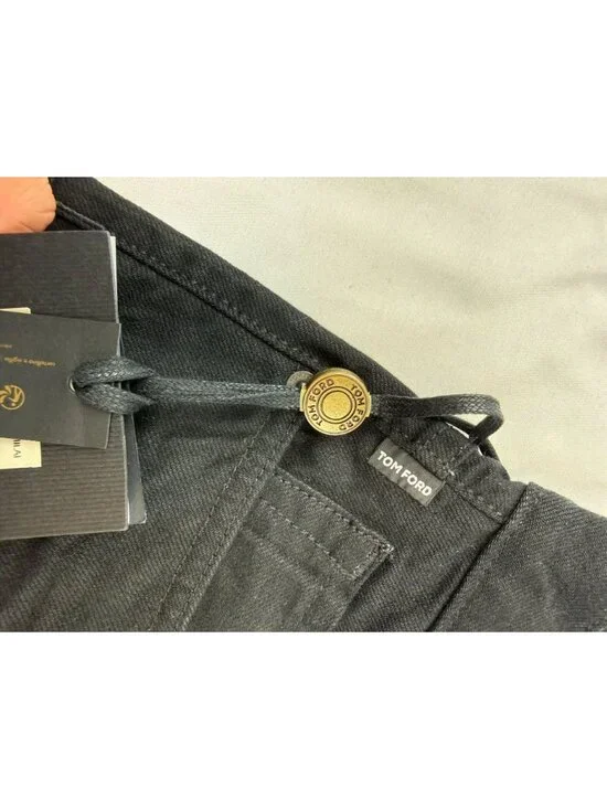 NWT Tom Ford Black Stretch Denim Slim Size 32 $820 - Picture 8 of 16